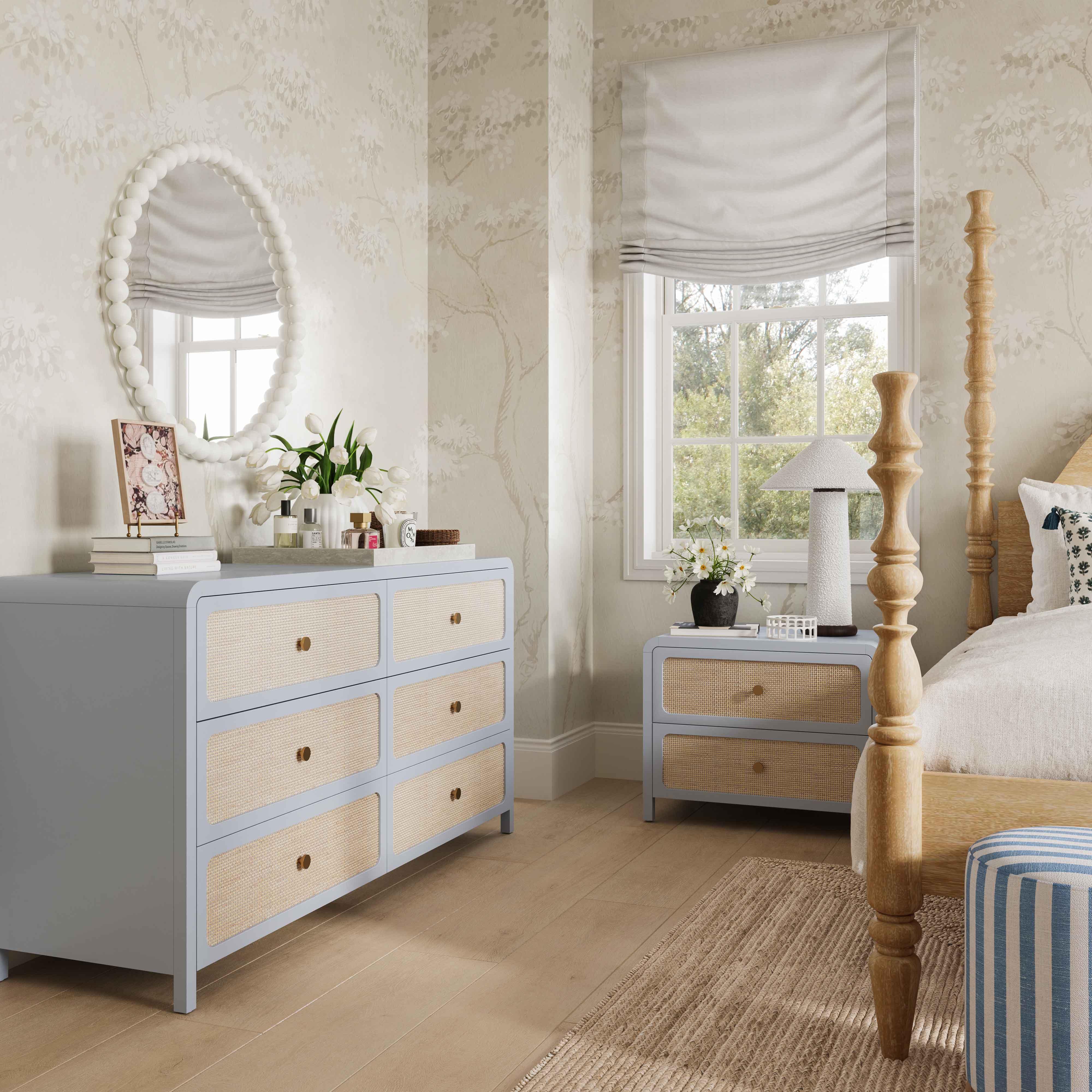 Patty 62" Rattan 6 Drawer Dresser - Luxe Home Furnishings (Jersey City, NJ)