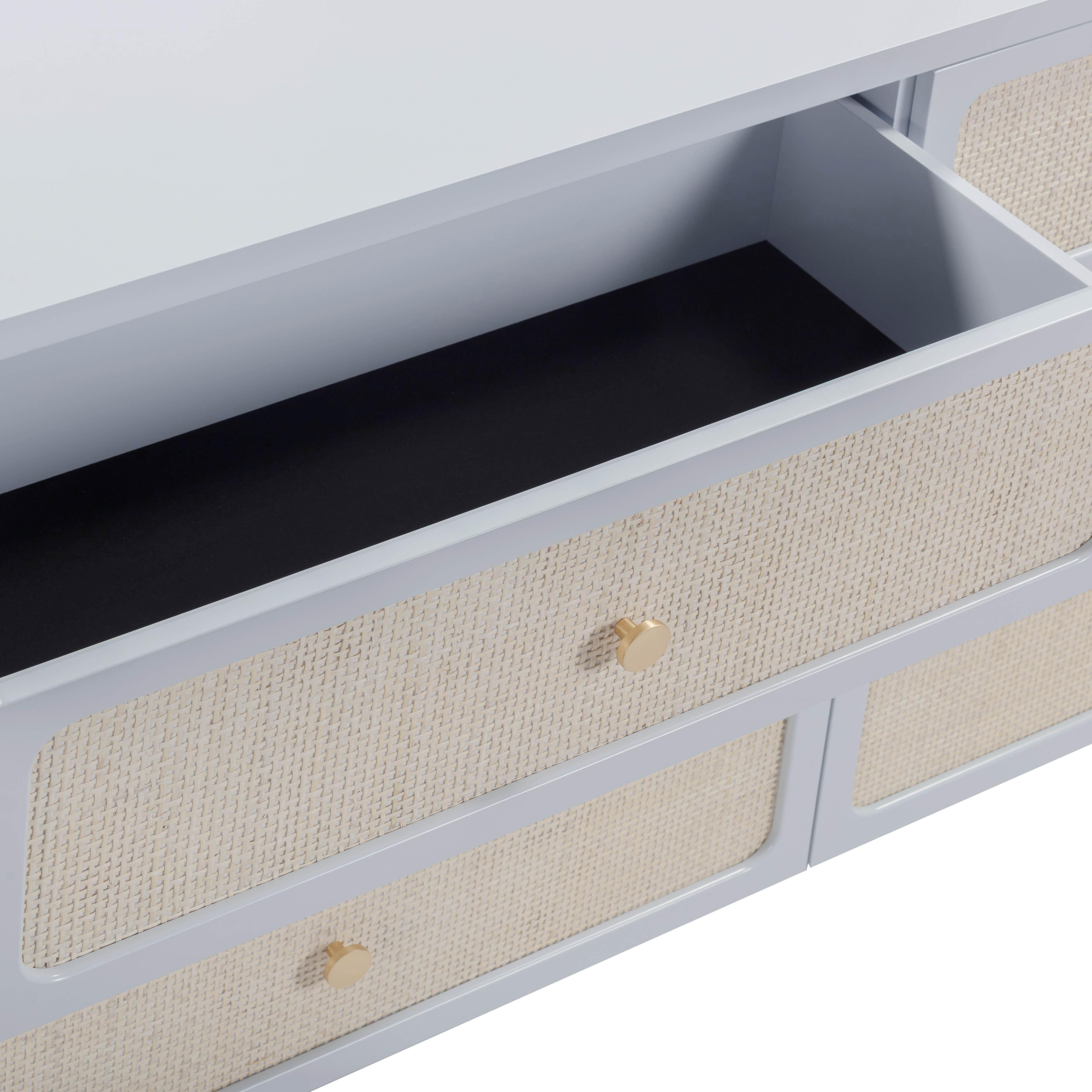 Patty 62" Rattan 6 Drawer Dresser - Luxe Home Furnishings (Jersey City, NJ)
