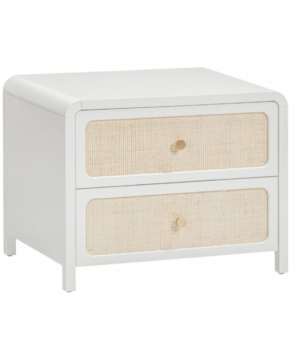 Patty 28" Rattan 2 Drawer Nightstand - Luxe Home Furnishings (Jersey City, NJ)