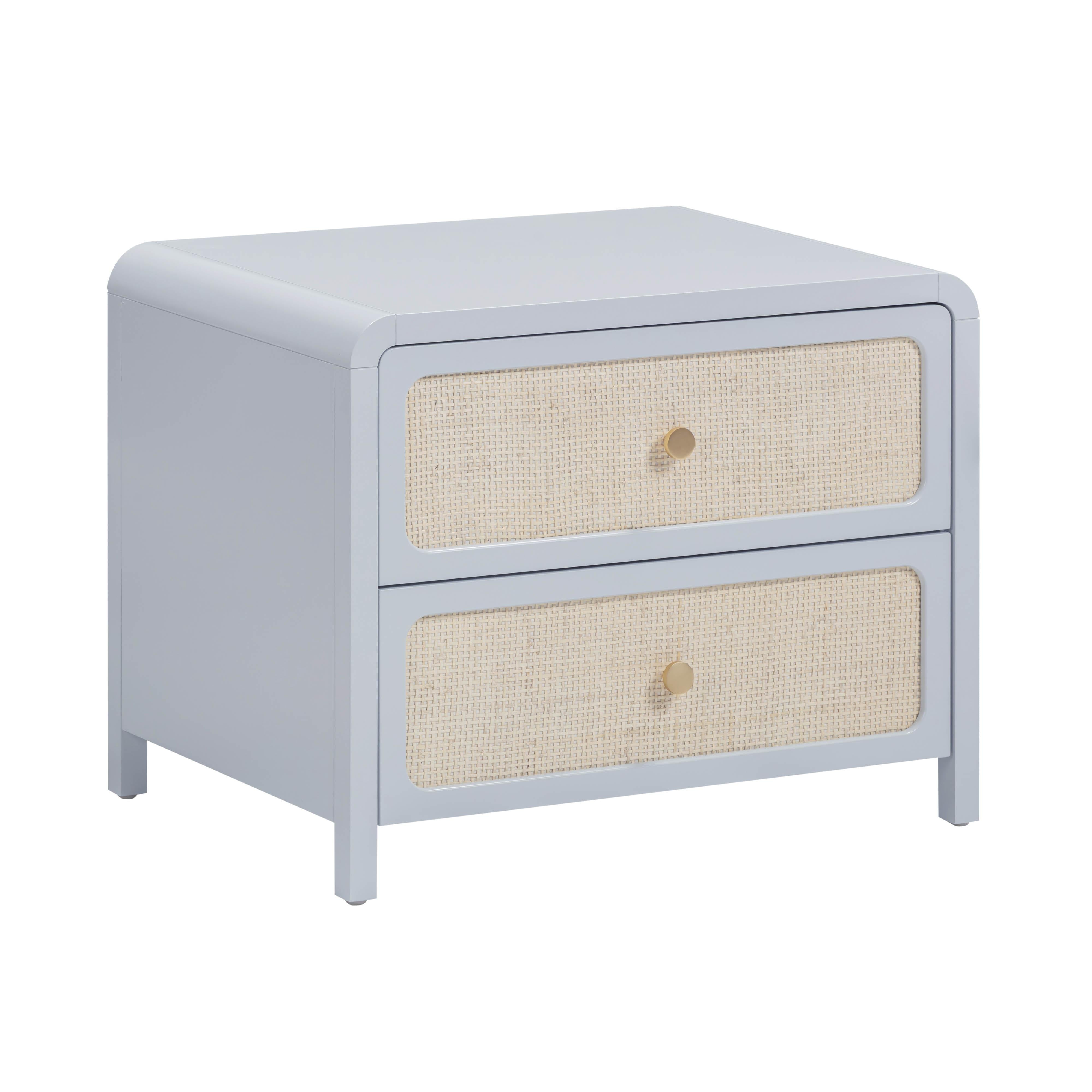 Patty 28" Rattan 2 Drawer Nightstand - Luxe Home Furnishings (Jersey City, NJ)