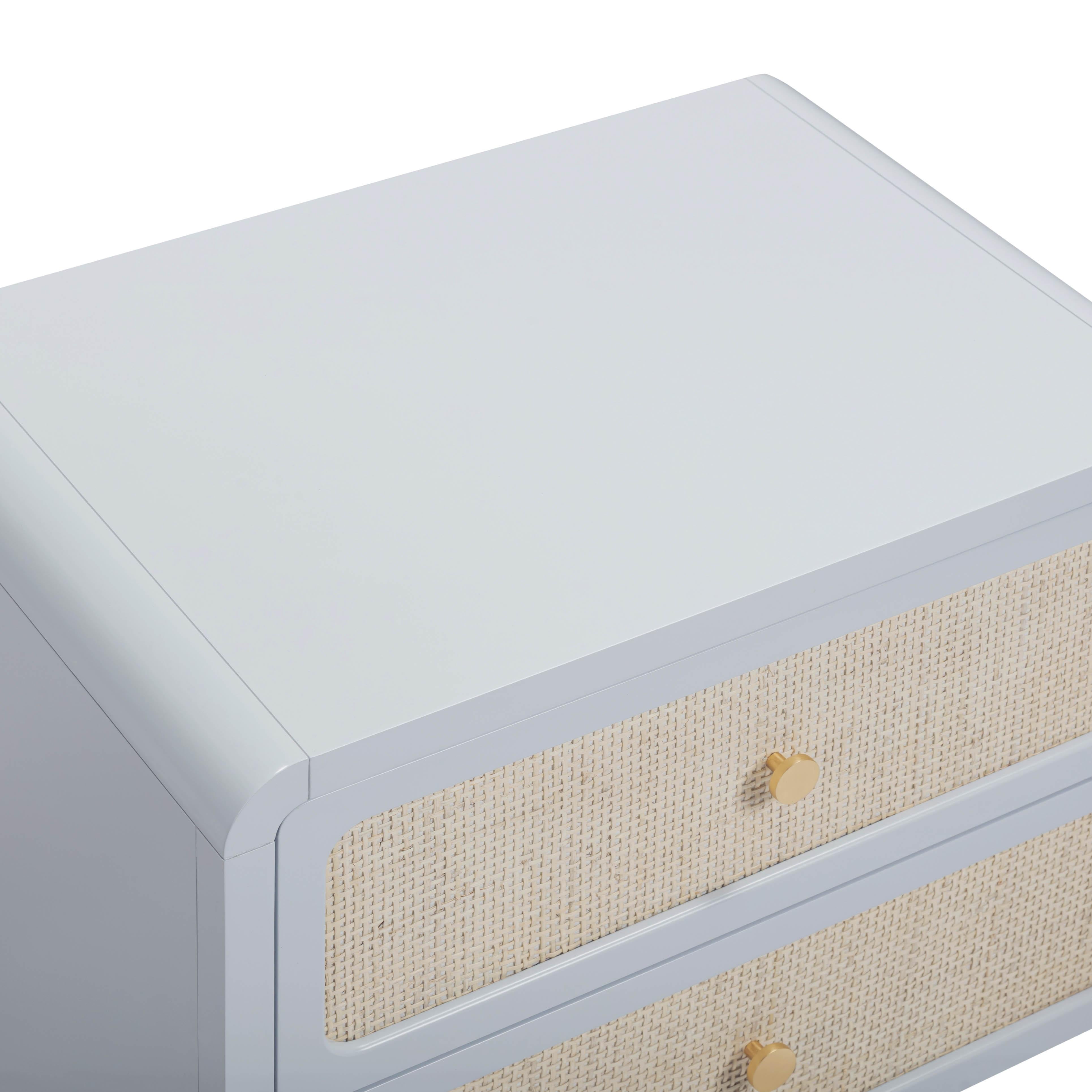Patty 28" Rattan 2 Drawer Nightstand - Luxe Home Furnishings (Jersey City, NJ)
