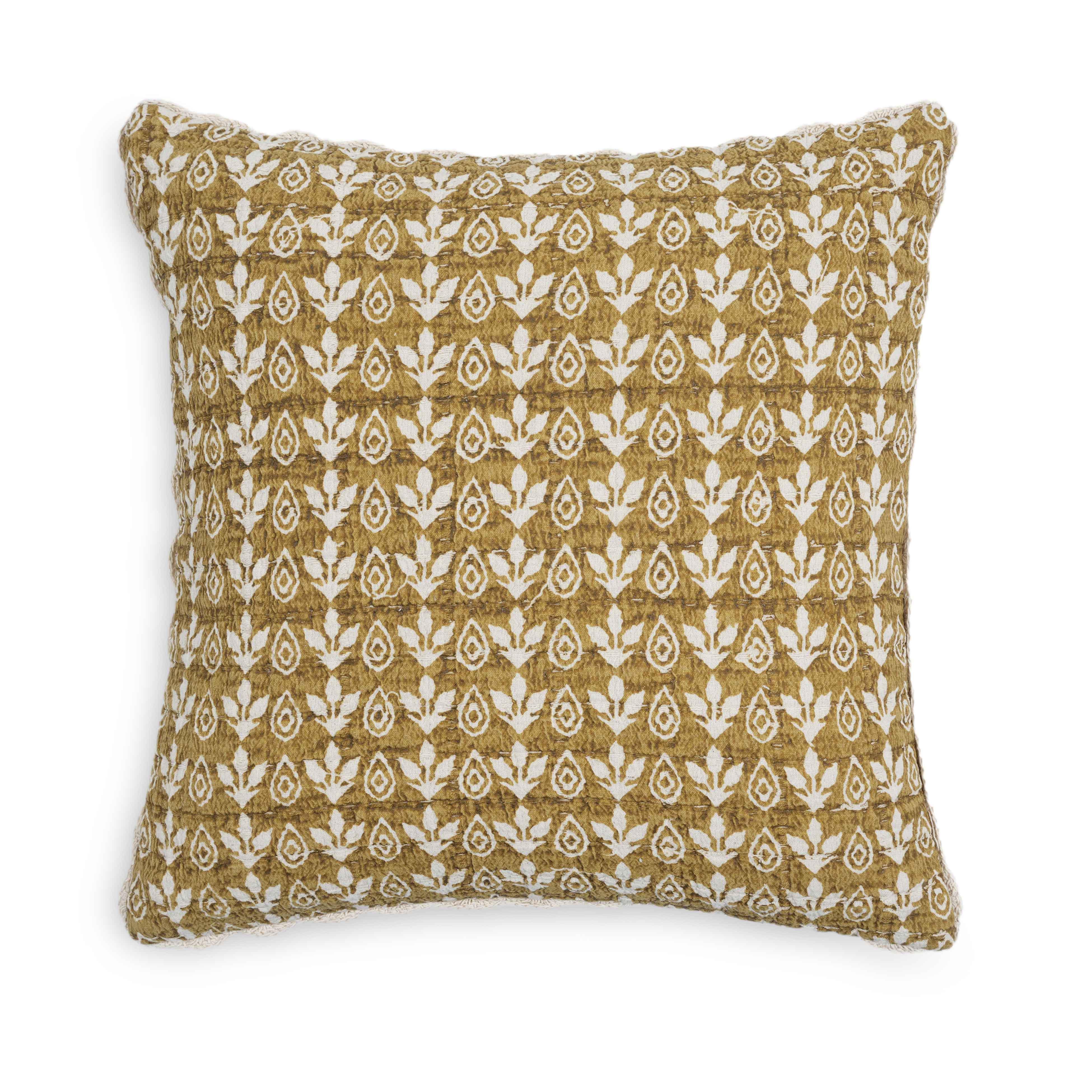 Harvest 20" Printed Cotton Throw Pillow Cover - Luxe Home Furnishings (Jersey City, NJ)