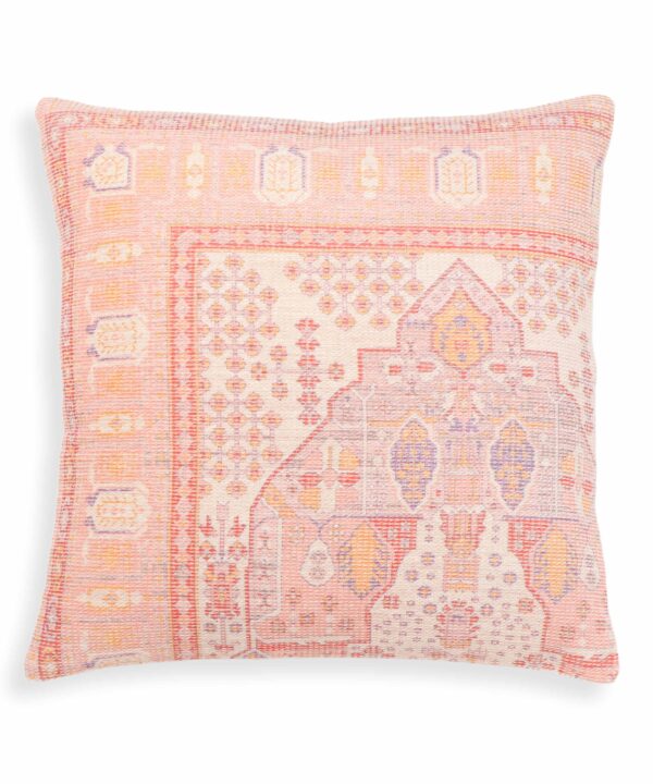 Persia 20" Pink Square Throw Pillow Cover - Luxe Home Furnishings (Jersey City, NJ)
