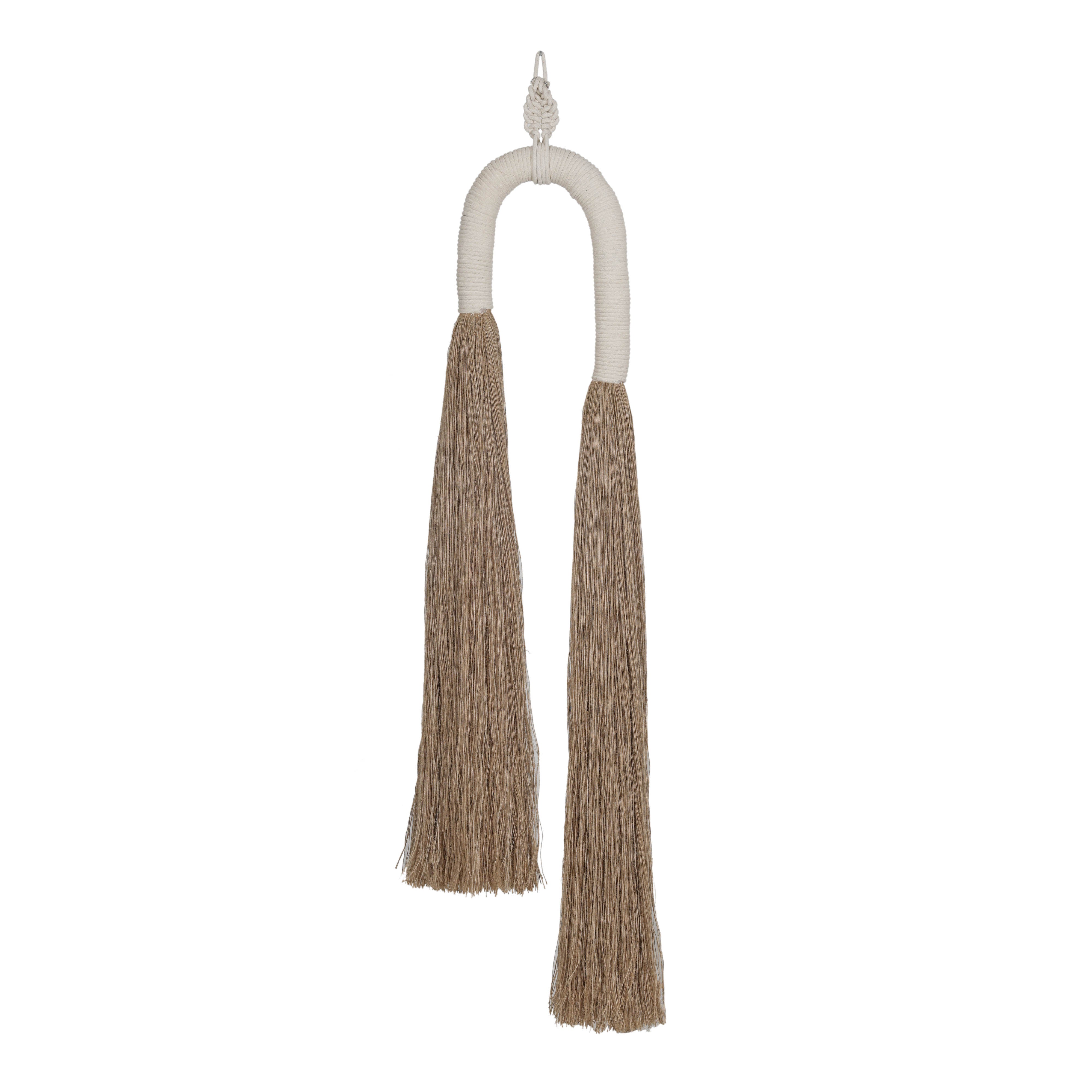 Pasha Natural Cotton Jute Tassel Wall Decor - Luxe Home Furnishings (Jersey City, NJ)