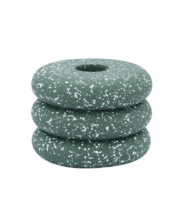 Gabby Speckled Stacked Candleholder - Luxe Home Furnishings (Jersey City, NJ)