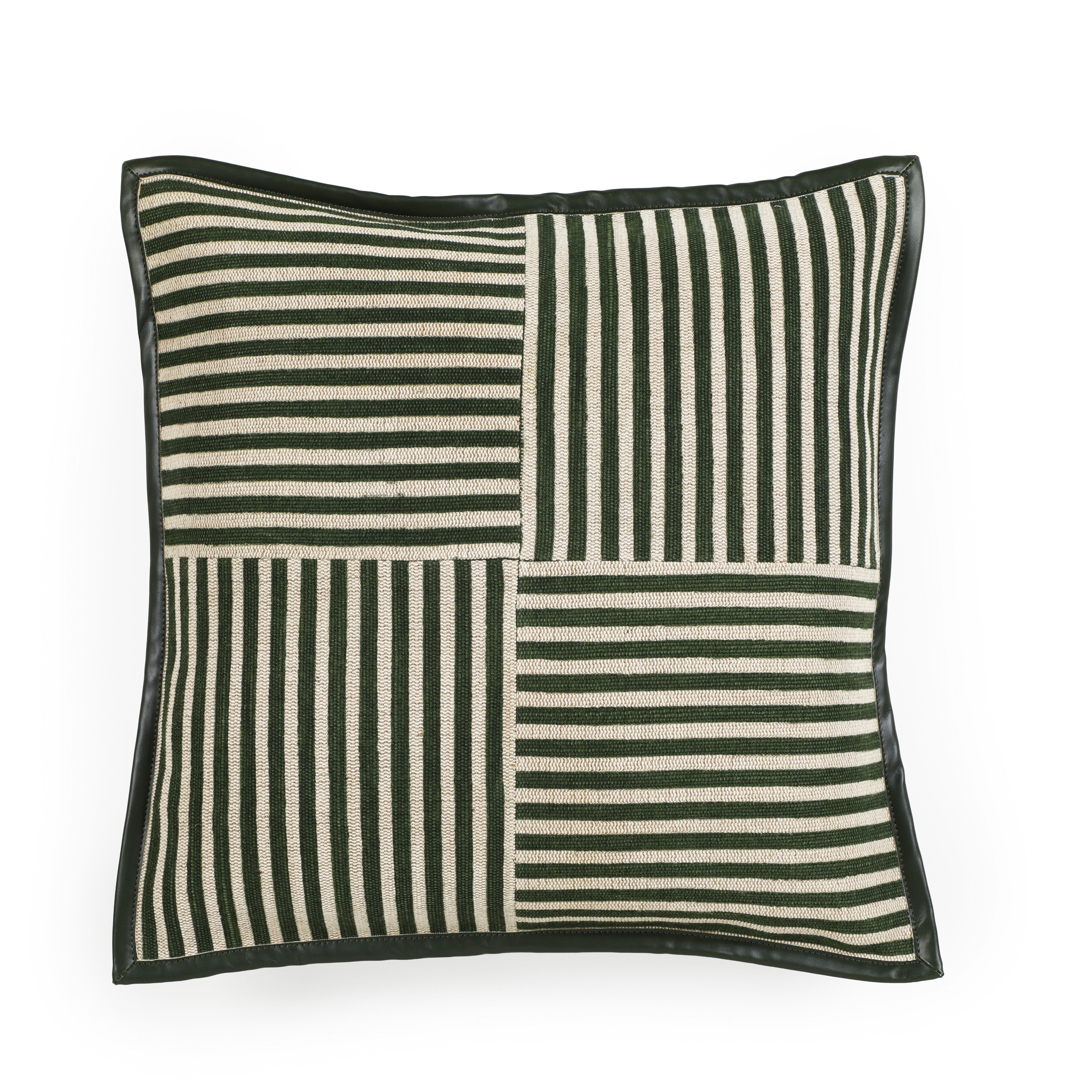 Kora 20" Cotton Jute Contract-Grade Throw Pillow - Luxe Home Furnishings (Jersey City, NJ)
