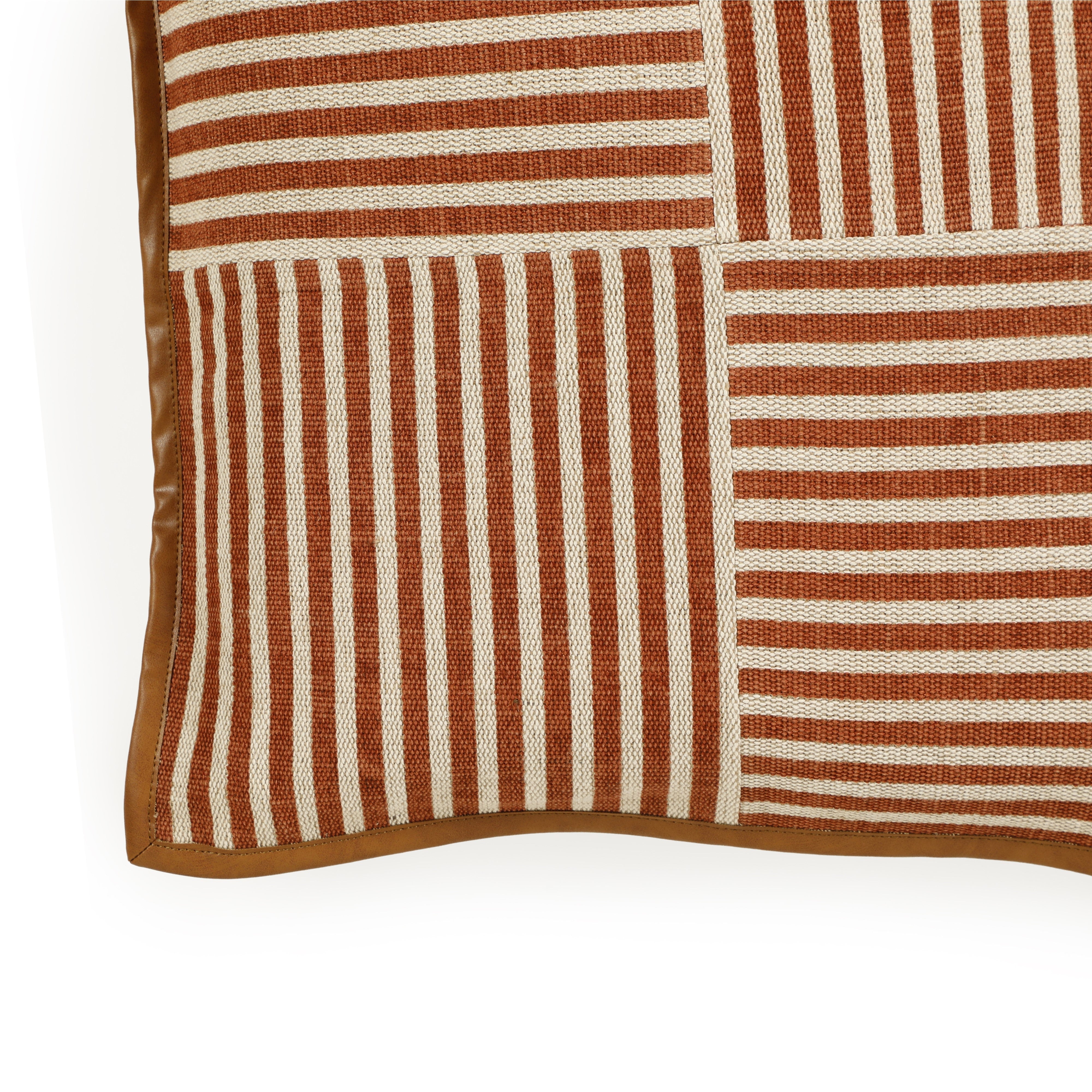 Kora 20" Cotton Jute Contract-Grade Throw Pillow - Luxe Home Furnishings (Jersey City, NJ)