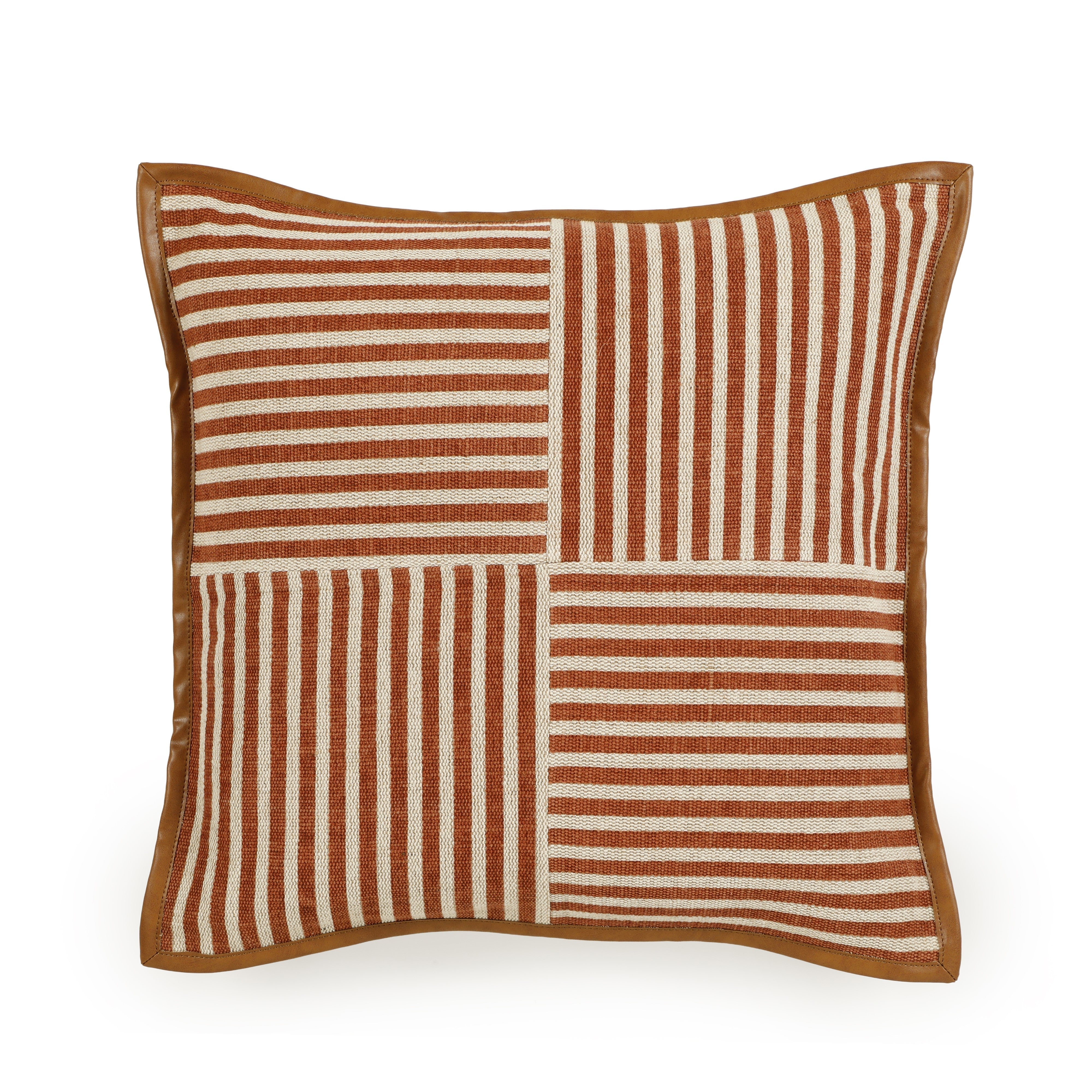 Kora 20" Cotton Jute Contract-Grade Throw Pillow - Luxe Home Furnishings (Jersey City, NJ)