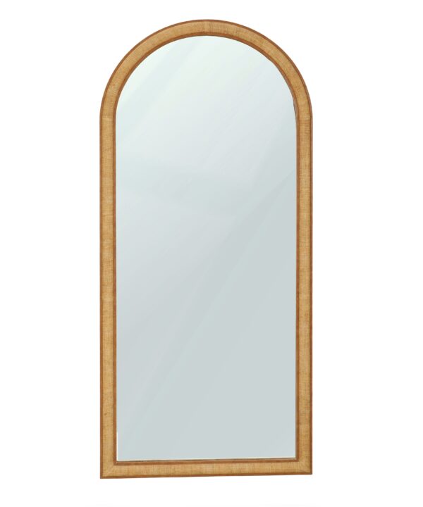 Arch 72" Natural Raffia Contract-Grade Floor Mirror - Luxe Home Furnishings (Jersey City, NJ)