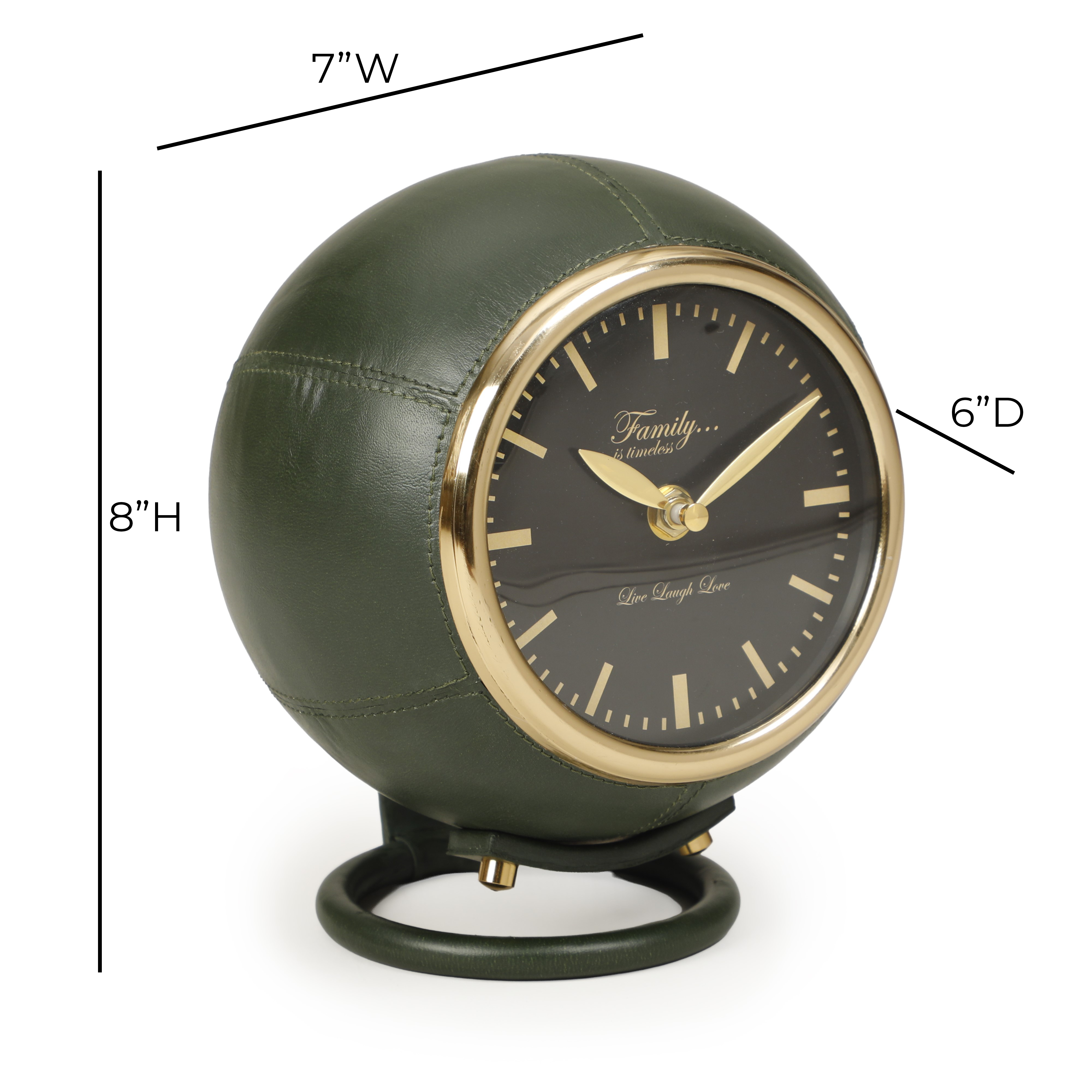 Draper Dark Green Contract-Grade Standing Accent Clock - Luxe Home Furnishings (Jersey City, NJ)