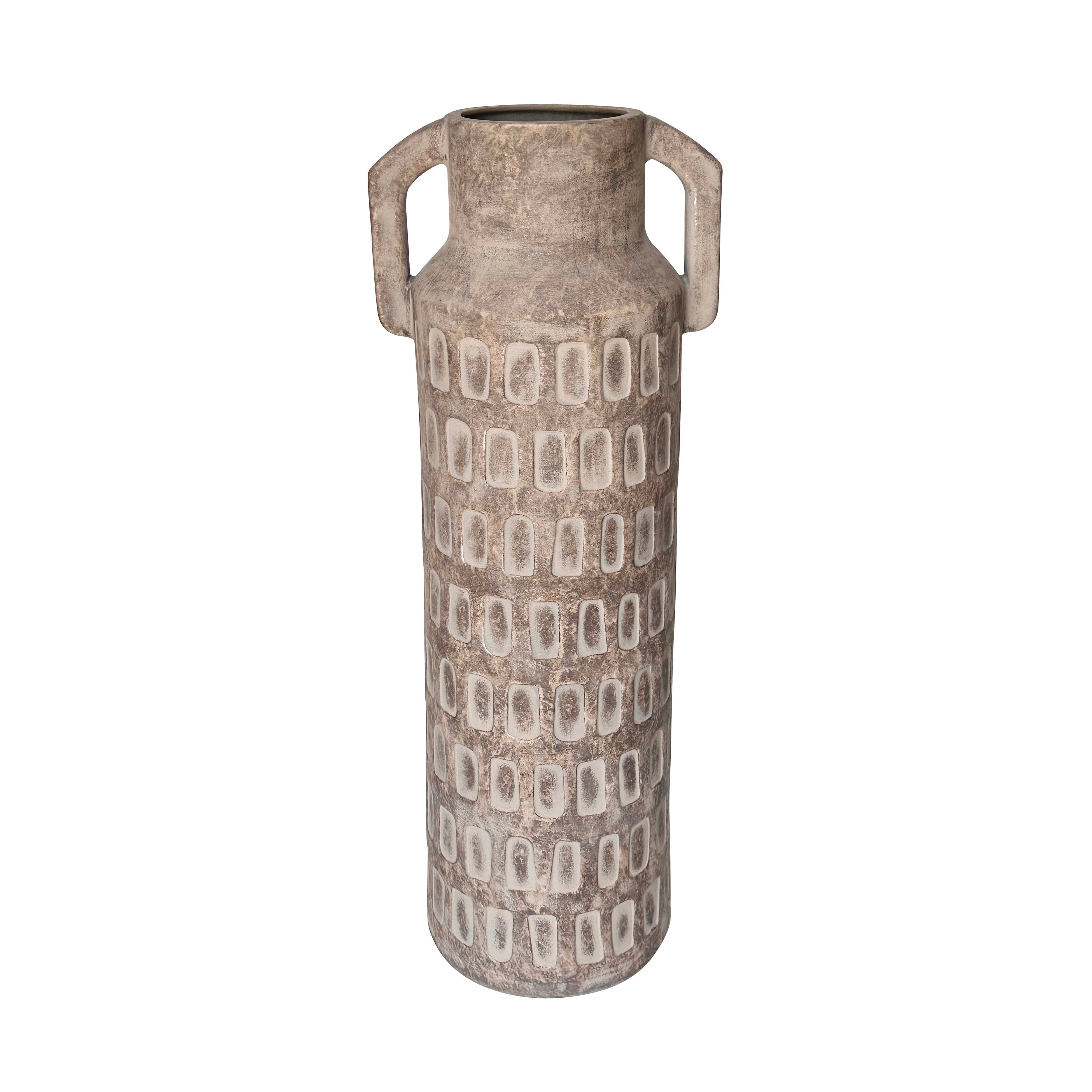 Earthenware Diode Flower Vase - Luxe Home Furnishings (Jersey City, NJ)