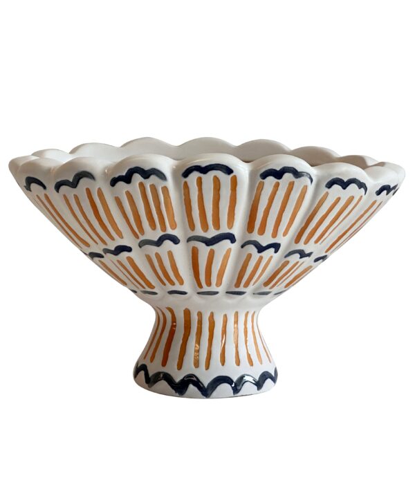 Ceramic Roman Coral Bowl - Luxe Home Furnishings (Jersey City, NJ)