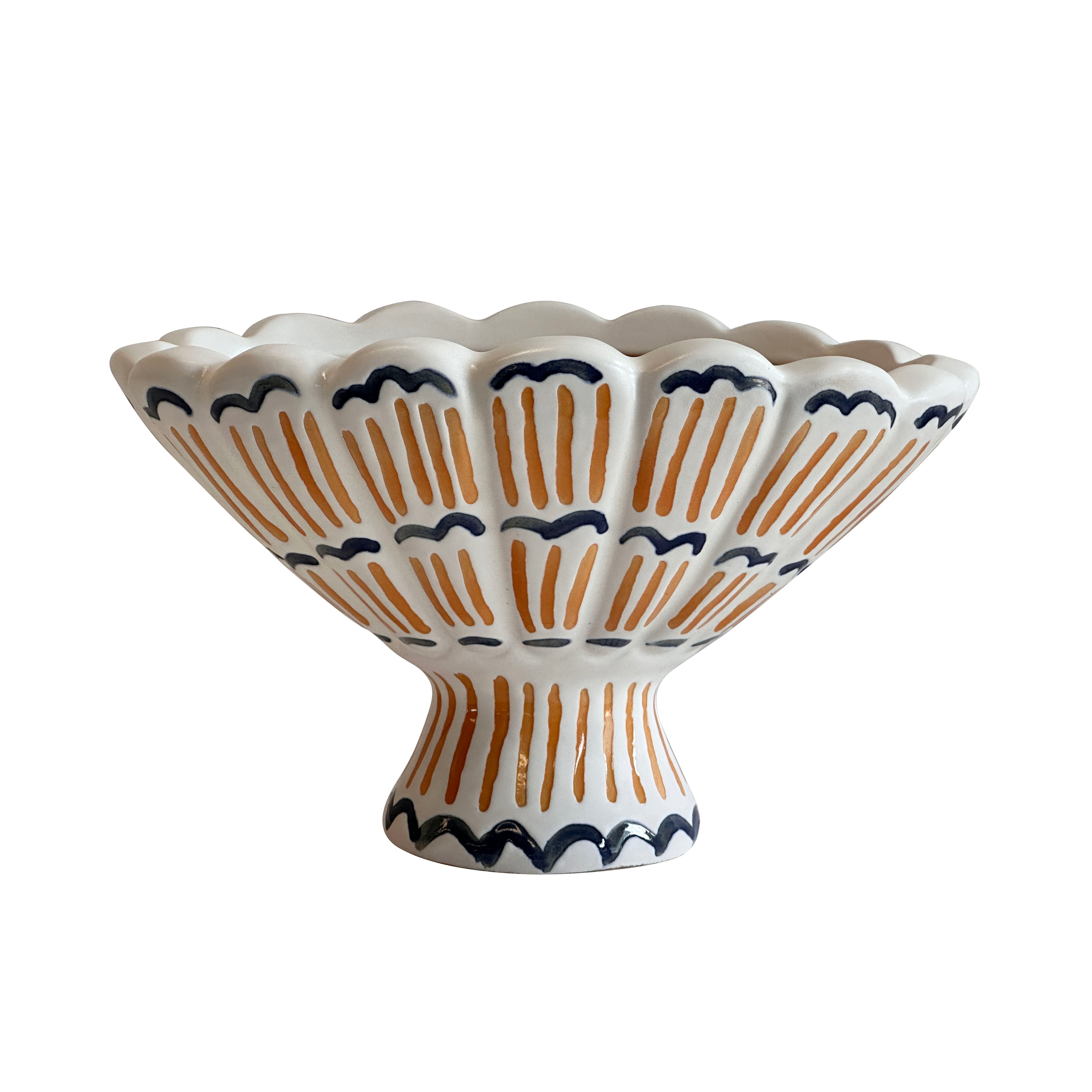 Ceramic Roman Coral Bowl - Luxe Home Furnishings (Jersey City, NJ)