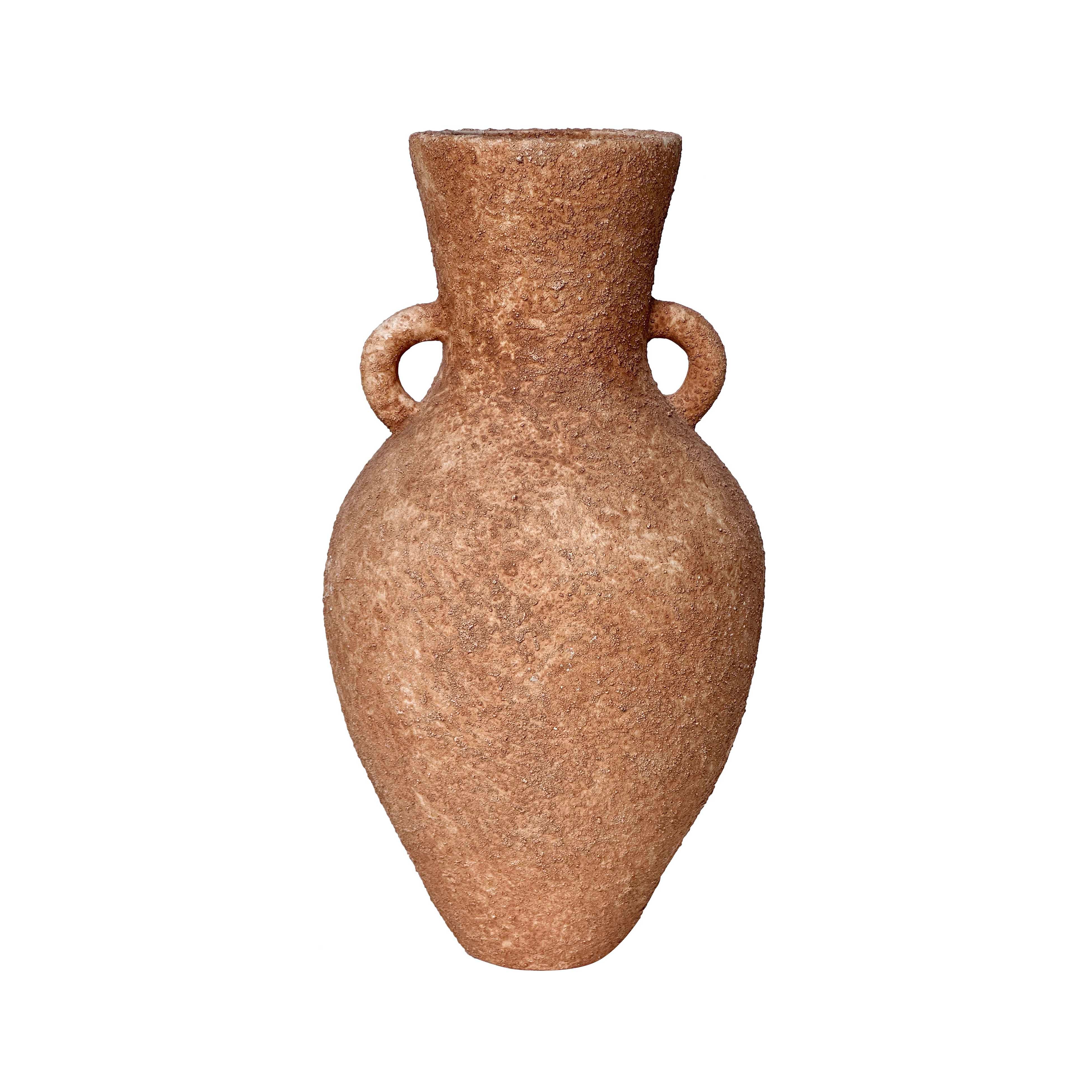 Earthenware Roman Vase with Handles - Luxe Home Furnishings (Jersey City, NJ)