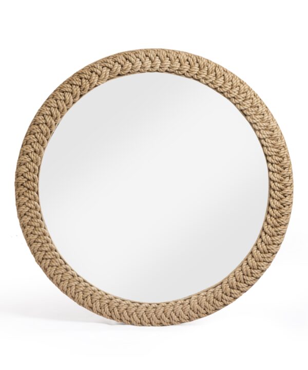 Midge 40.5" Rope Round Wall Mirror - Luxe Home Furnishings (Jersey City, NJ)