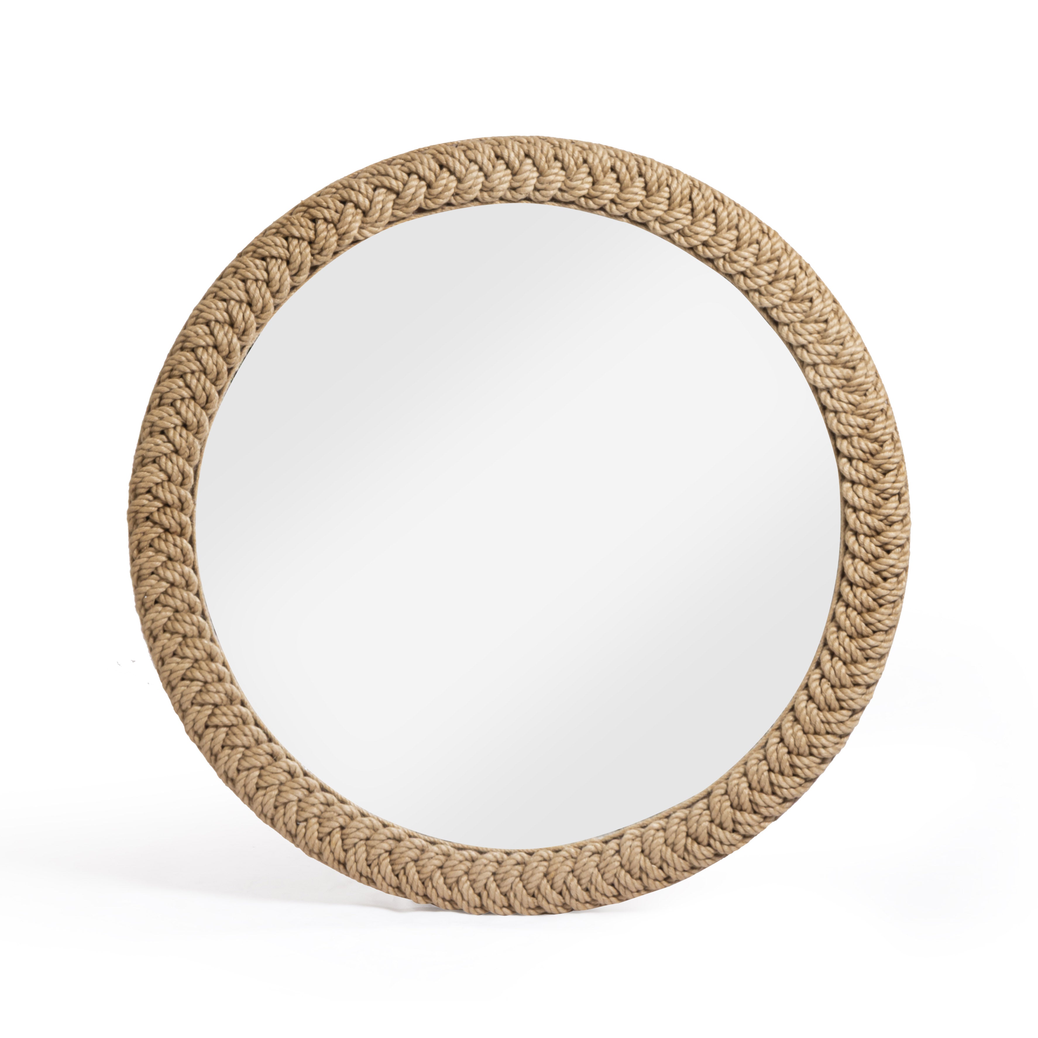 Midge 40.5" Rope Round Wall Mirror - Luxe Home Furnishings (Jersey City, NJ)
