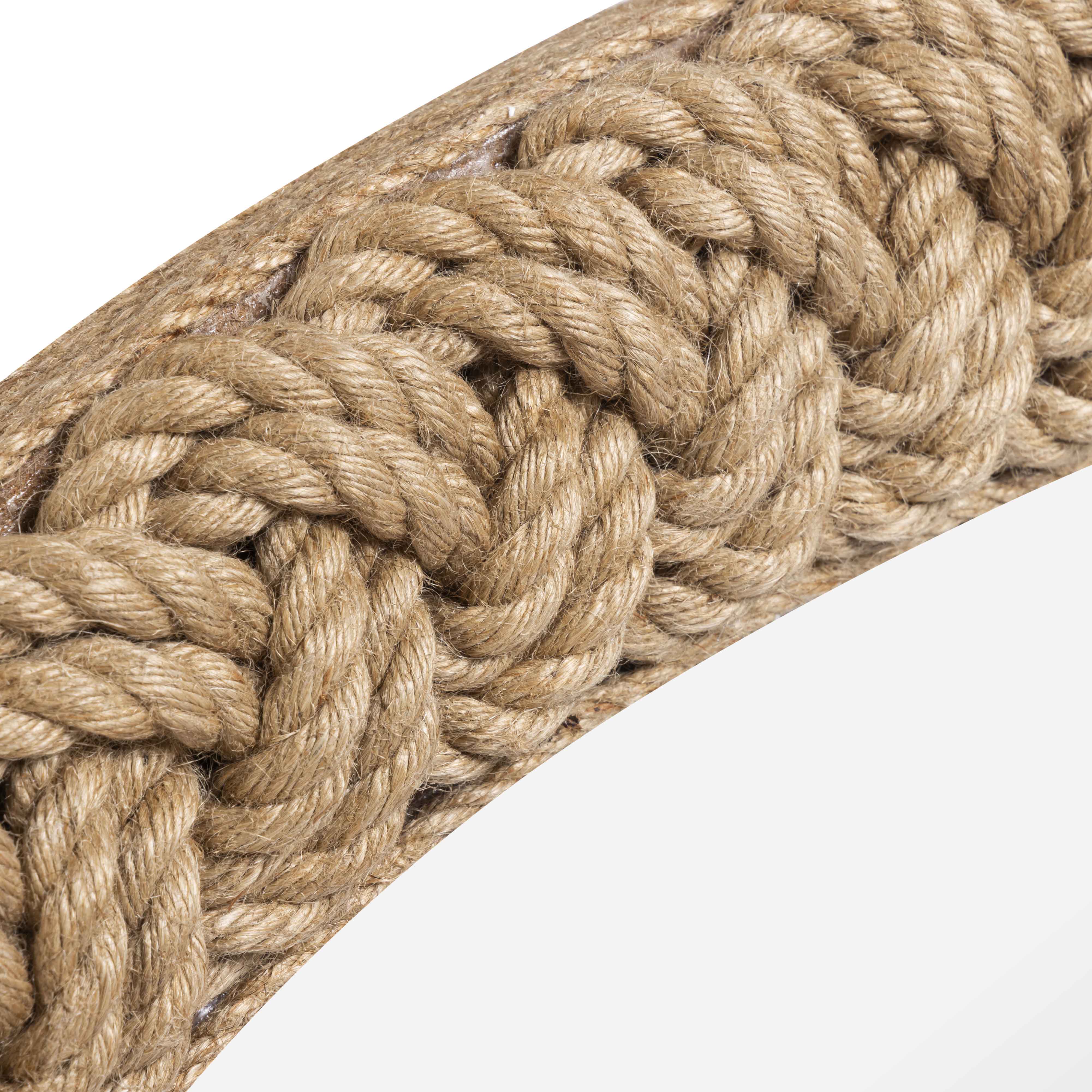 Midge 40.5" Rope Round Wall Mirror - Luxe Home Furnishings (Jersey City, NJ)