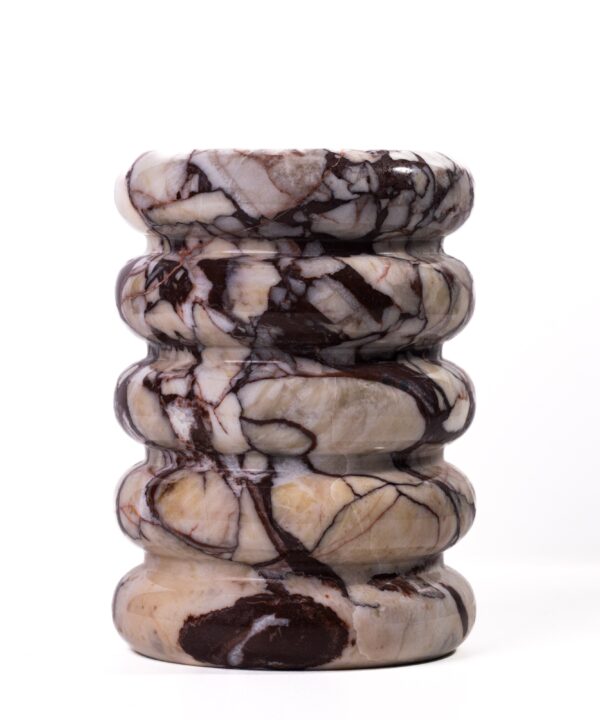Marble Layered Decorative Vase - Luxe Home Furnishings (Jersey City, NJ)