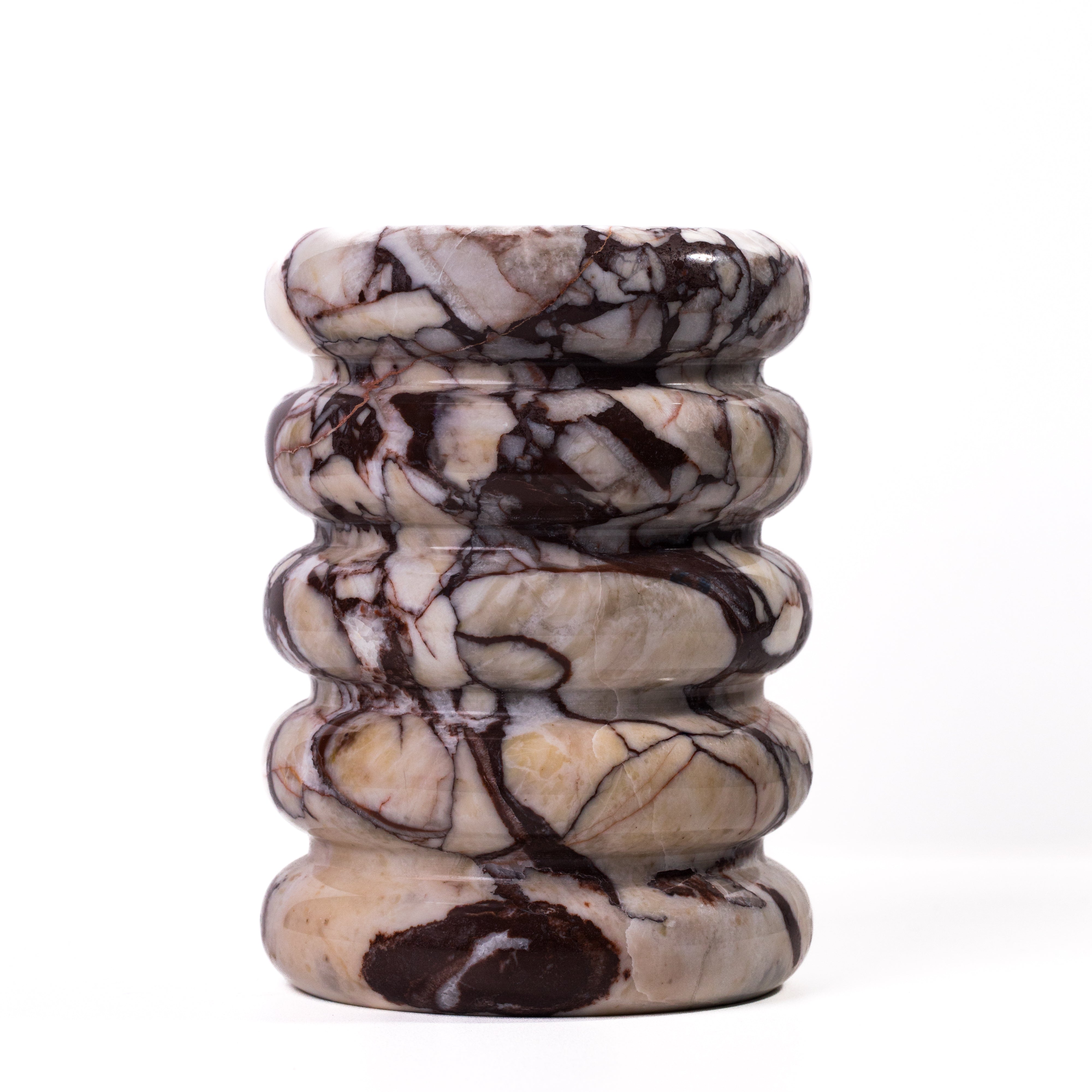 Marble Layered Decorative Vase - Luxe Home Furnishings (Jersey City, NJ)