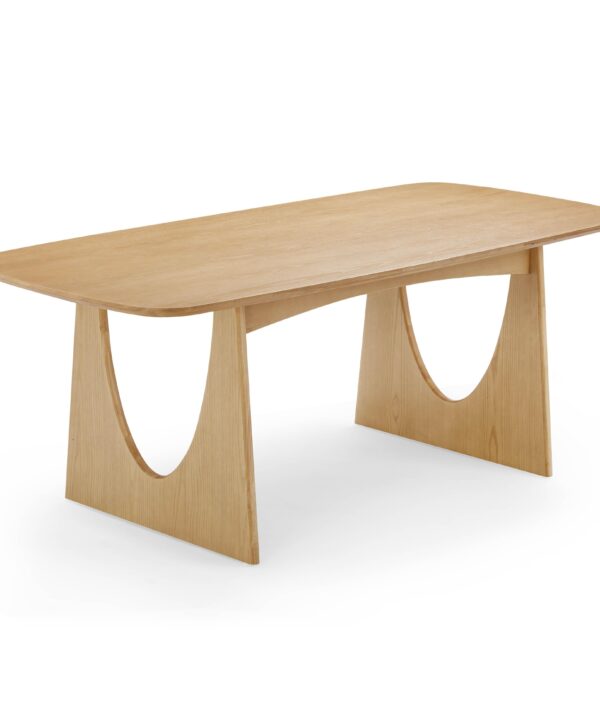Cybill Natural Ash Rectangular Dining Table (79"-94") - Luxe Home Furnishings (Jersey City, NJ)