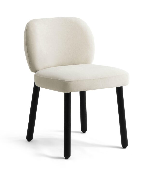 Foxy Cream Performance Basketweave Chenille Dining Chair - Luxe Home Furnishings (Jersey City, NJ)