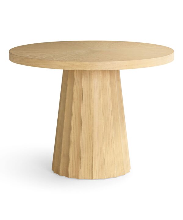 Meri Natural Round Dining Table (41"-56") - Luxe Home Furnishings (Jersey City, NJ)