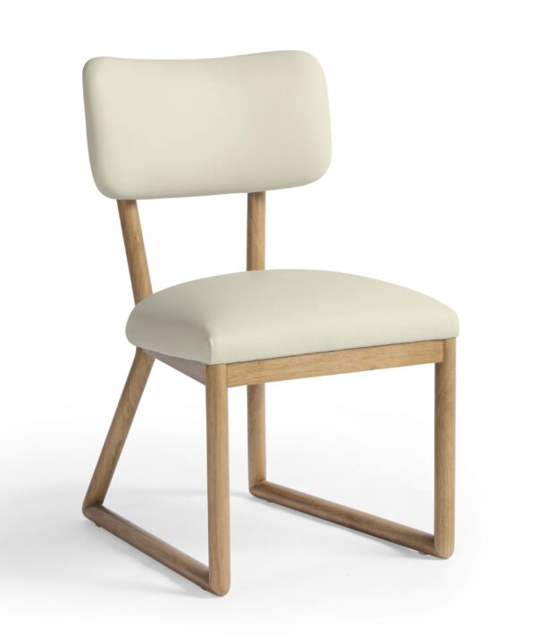 Bobbie Cream Contract-Grade Vegan Leather Dining Chair - Luxe Home Furnishings (Jersey City, NJ)