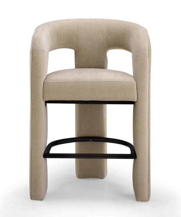 Malone Performance Chenille Stool - Luxe Home Furnishings (Jersey City, NJ)