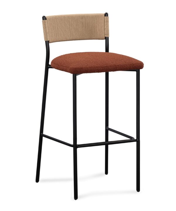 Celine Performance Boucle Stool - Luxe Home Furnishings (Jersey City, NJ)