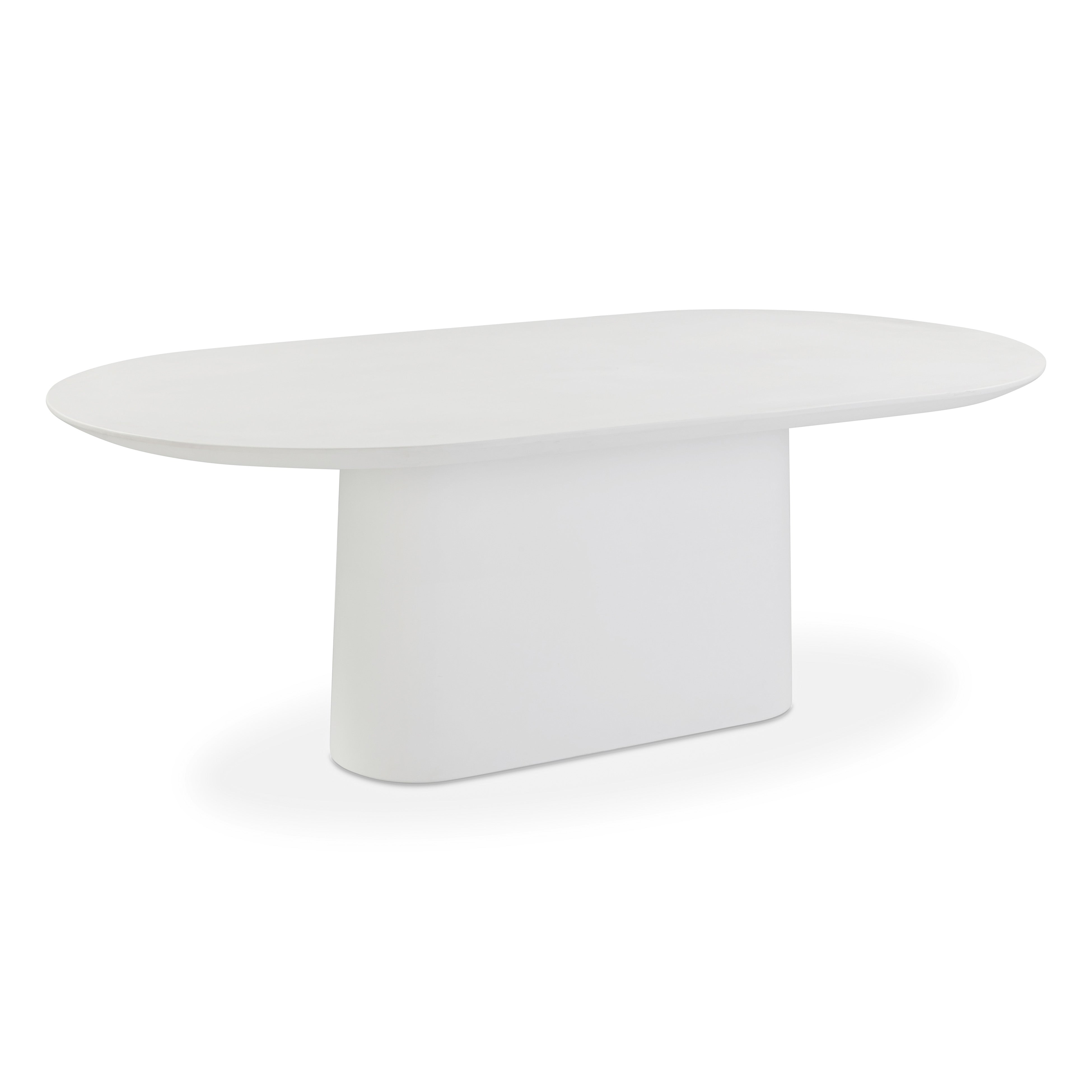 Nara 84" Pure White Indoor/Outdoor Concrete Dining Table - Luxe Home Furnishings (Jersey City, NJ)