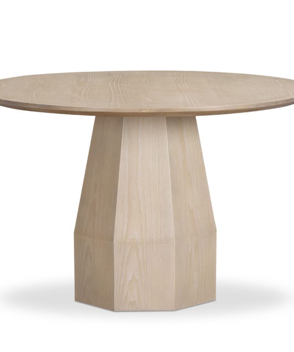 Brocha 48'' Ash Wood Round Dining Table - Luxe Home Furnishings (Jersey City, NJ)