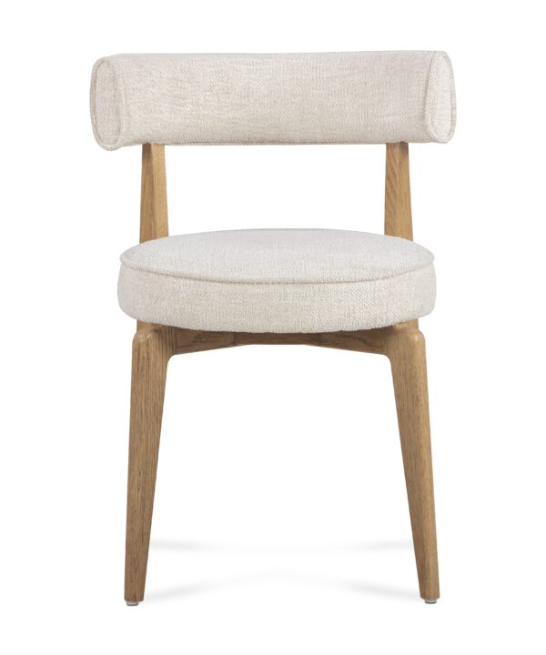 Nikita Cream Performance Fabric Dining Chair - Luxe Home Furnishings (Jersey City, NJ)