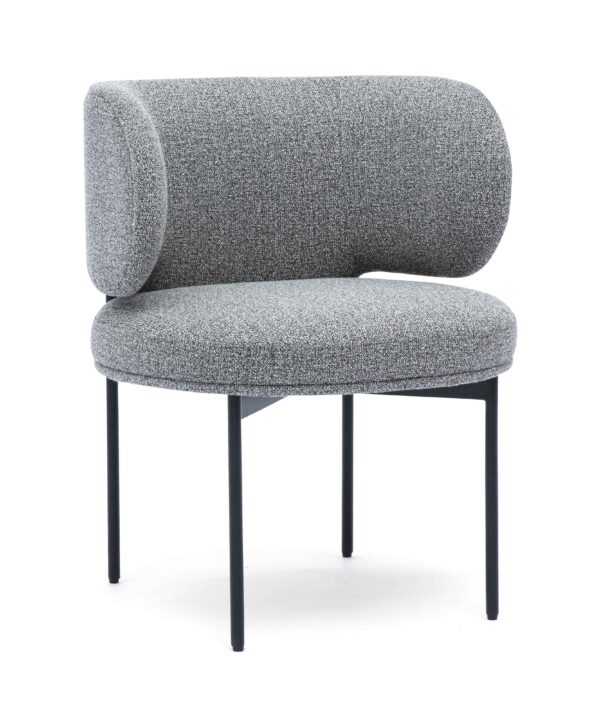 Maureen Speckled Grey Performance Boucle Dining Chair - Luxe Home Furnishings (Jersey City, NJ)