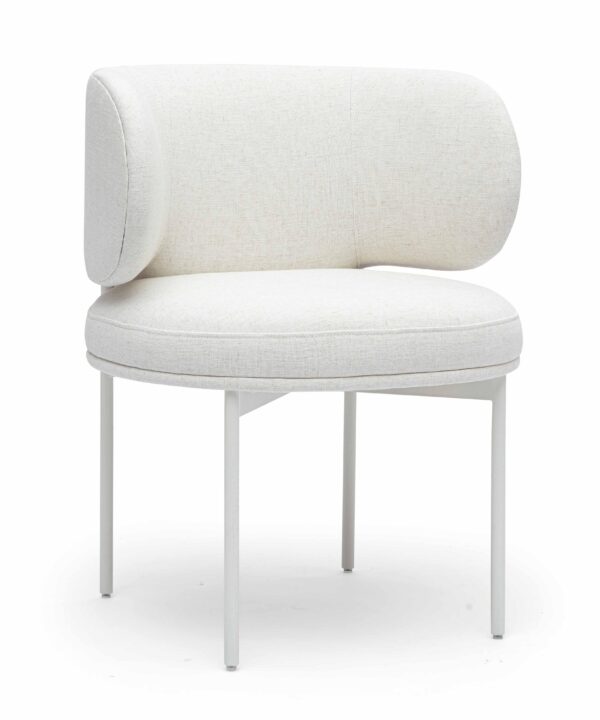 Maureen Cream Performance Upcycled Linen Dining Chair - Luxe Home Furnishings (Jersey City, NJ)