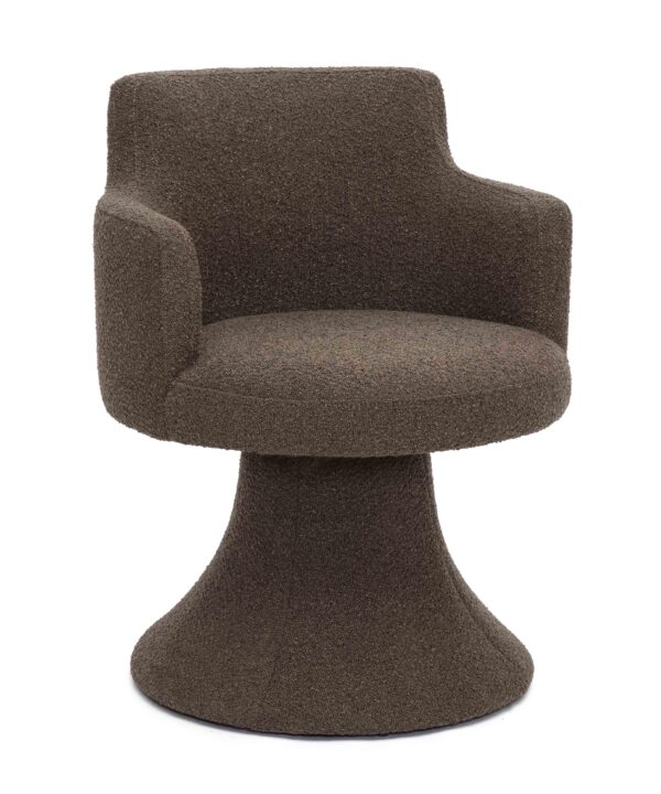 Jeffree Performance Boucle Swivel Dining Chair - Luxe Home Furnishings (Jersey City, NJ)