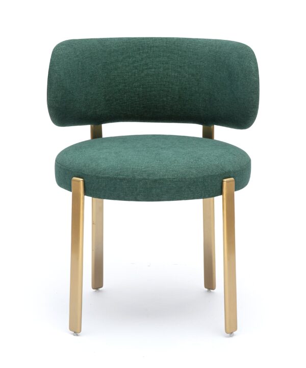 Margaret Green Performance Chenille Dining Chair - Luxe Home Furnishings (Jersey City, NJ)