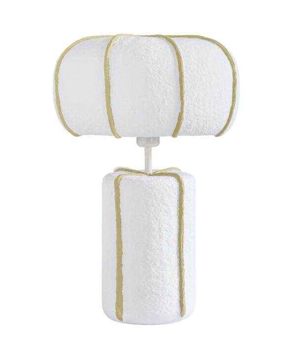 Looma Cotton Mache Table Lamp - Luxe Home Furnishings (Jersey City, NJ)