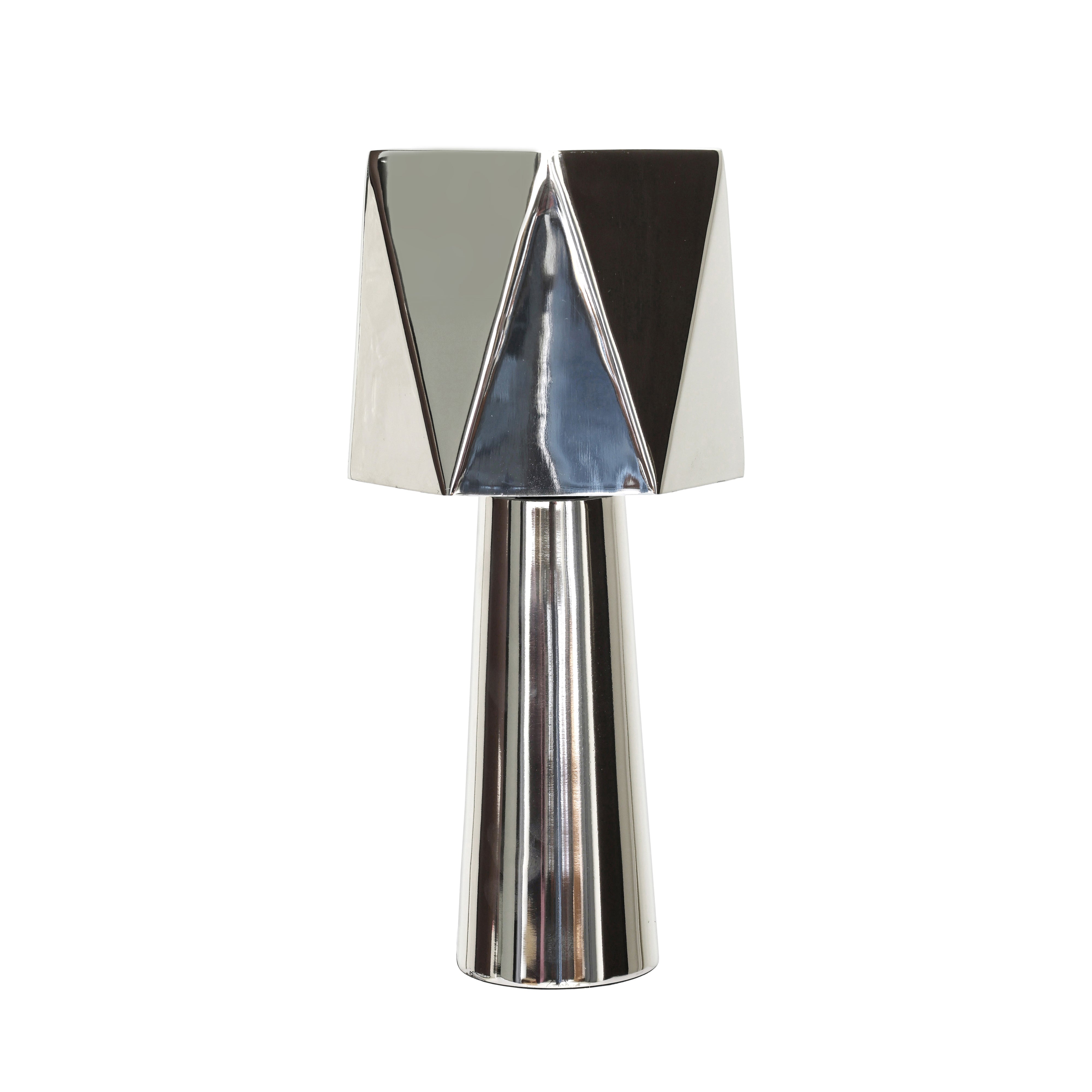 Polished Nickel Table Lamp - Luxe Home Furnishings (Jersey City, NJ)