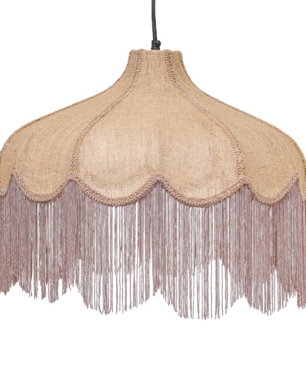 Buchanan Jute Fringed Scalloped Pendant Light - Luxe Home Furnishings (Jersey City, NJ)