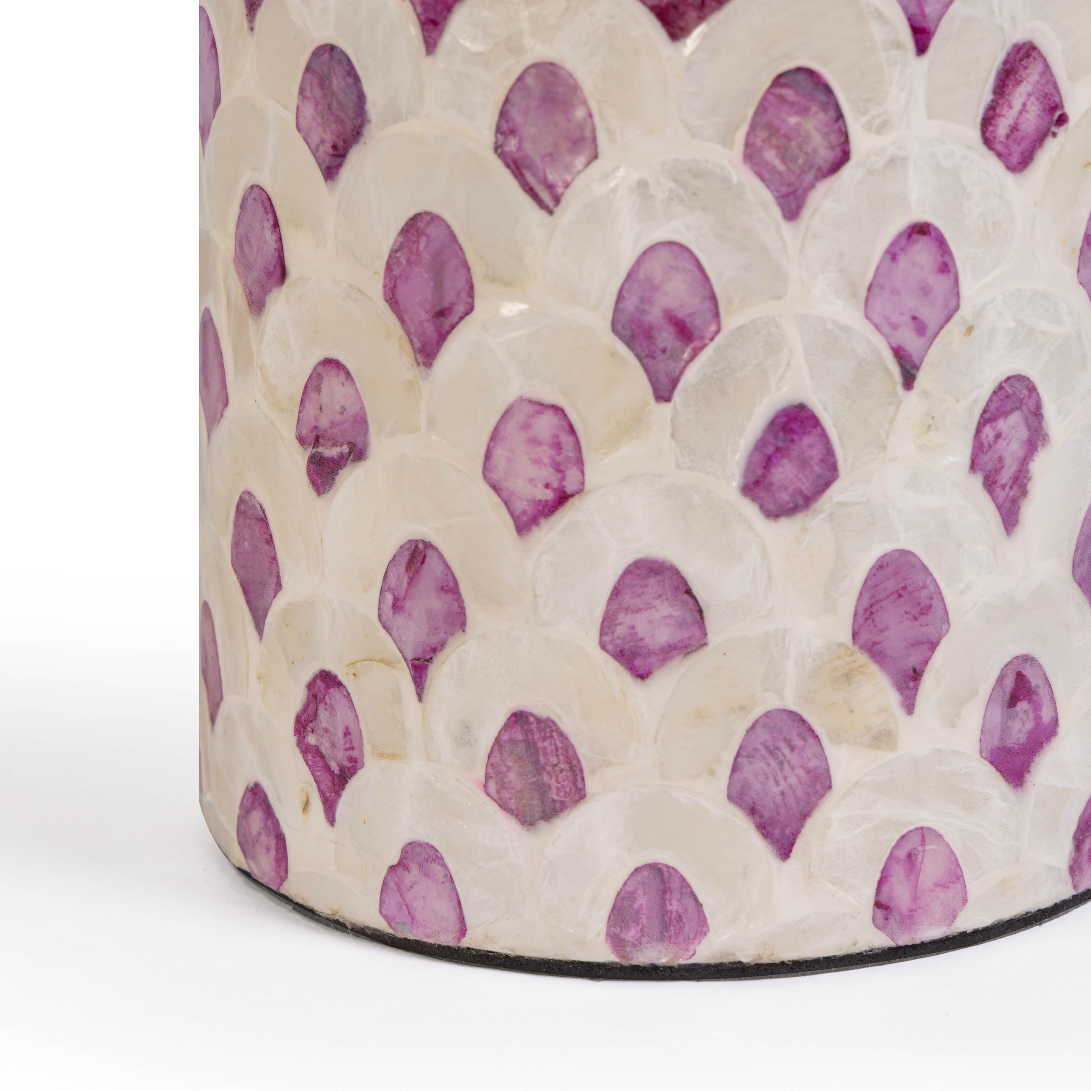 Merlot White Capiz Shell Table Lamp - Luxe Home Furnishings (Jersey City, NJ)