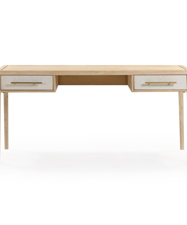 Hera 62'' Natural Washed Executive Desk - Luxe Home Furnishings (Jersey City, NJ)
