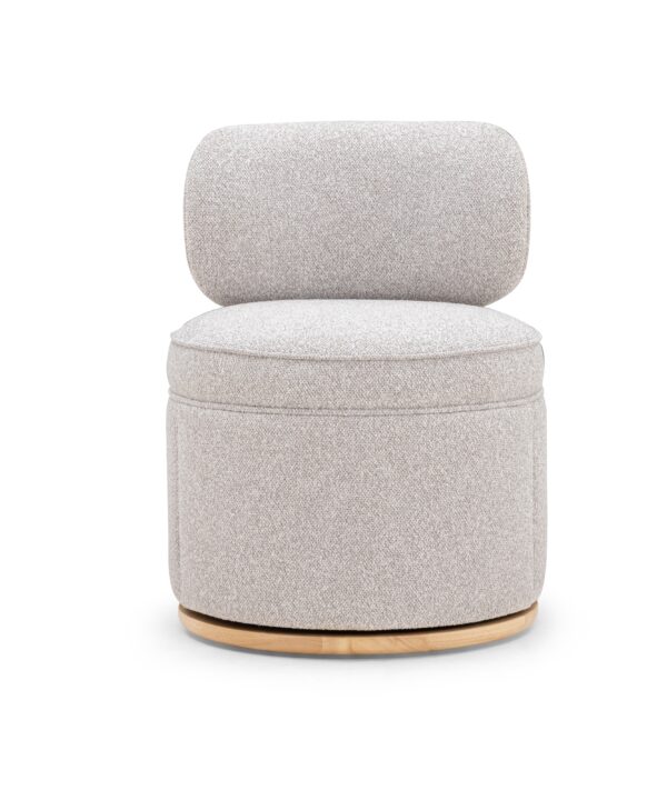 Amaya Grey Textured Performance Fabric Swivel Desk Chair - Luxe Home Furnishings (Jersey City, NJ)