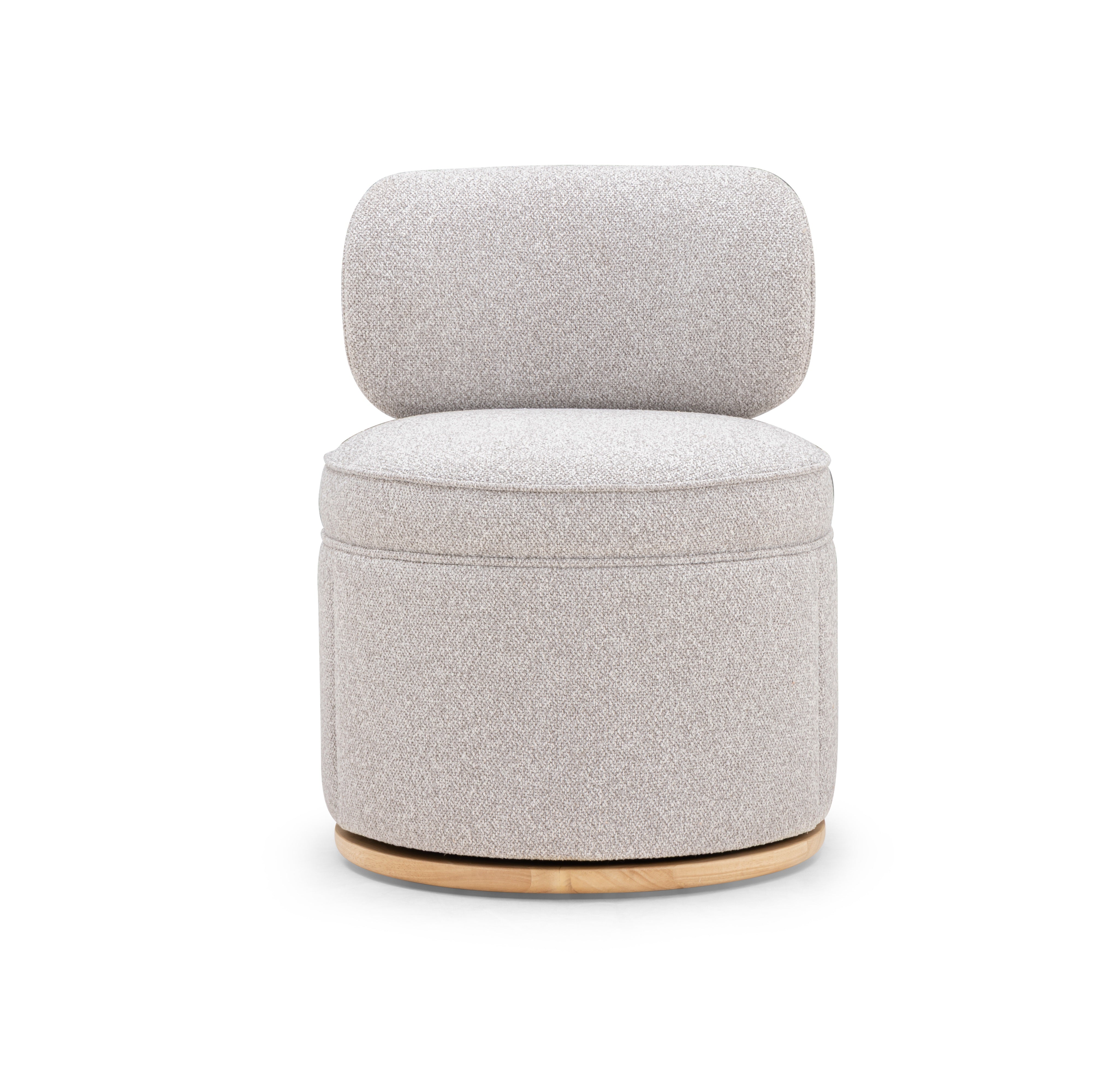 Amaya Grey Textured Performance Fabric Swivel Desk Chair - Luxe Home Furnishings (Jersey City, NJ)