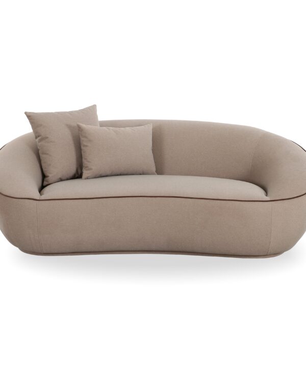 Jenny 78" Taupe Performance Faux Mohair Loveseat - Luxe Home Furnishings (Jersey City, NJ)