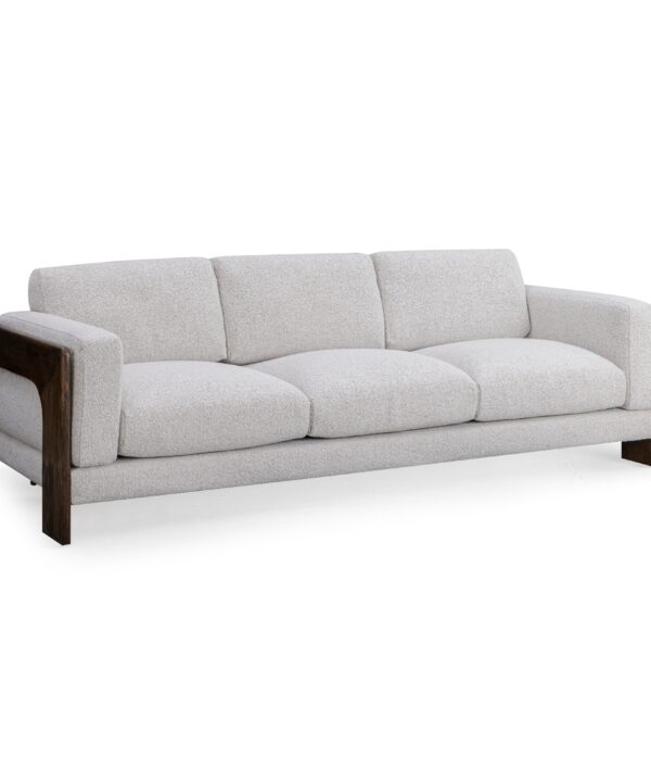 Elyn 91" Cream Contract-Grade Boucle Sofa - Luxe Home Furnishings (Jersey City, NJ)