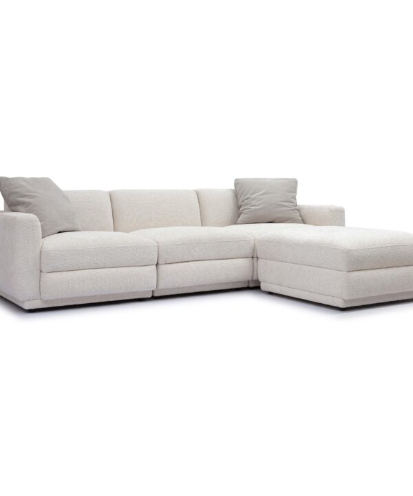 Perry 4-Piece Cream Performance Chenille Modular Sectional - Luxe Home Furnishings (Jersey City, NJ)
