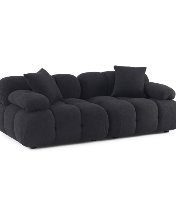 Calliope 79" Performance Vegan Shearling Modular Loveseat - Luxe Home Furnishings (Jersey City, NJ)