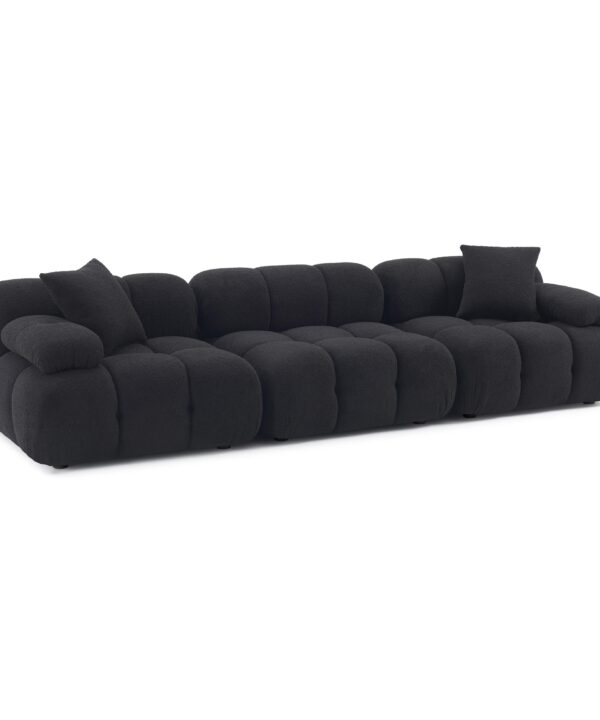 Calliope 118" Performance Vegan Shearling Modular Sofa - Luxe Home Furnishings (Jersey City, NJ)