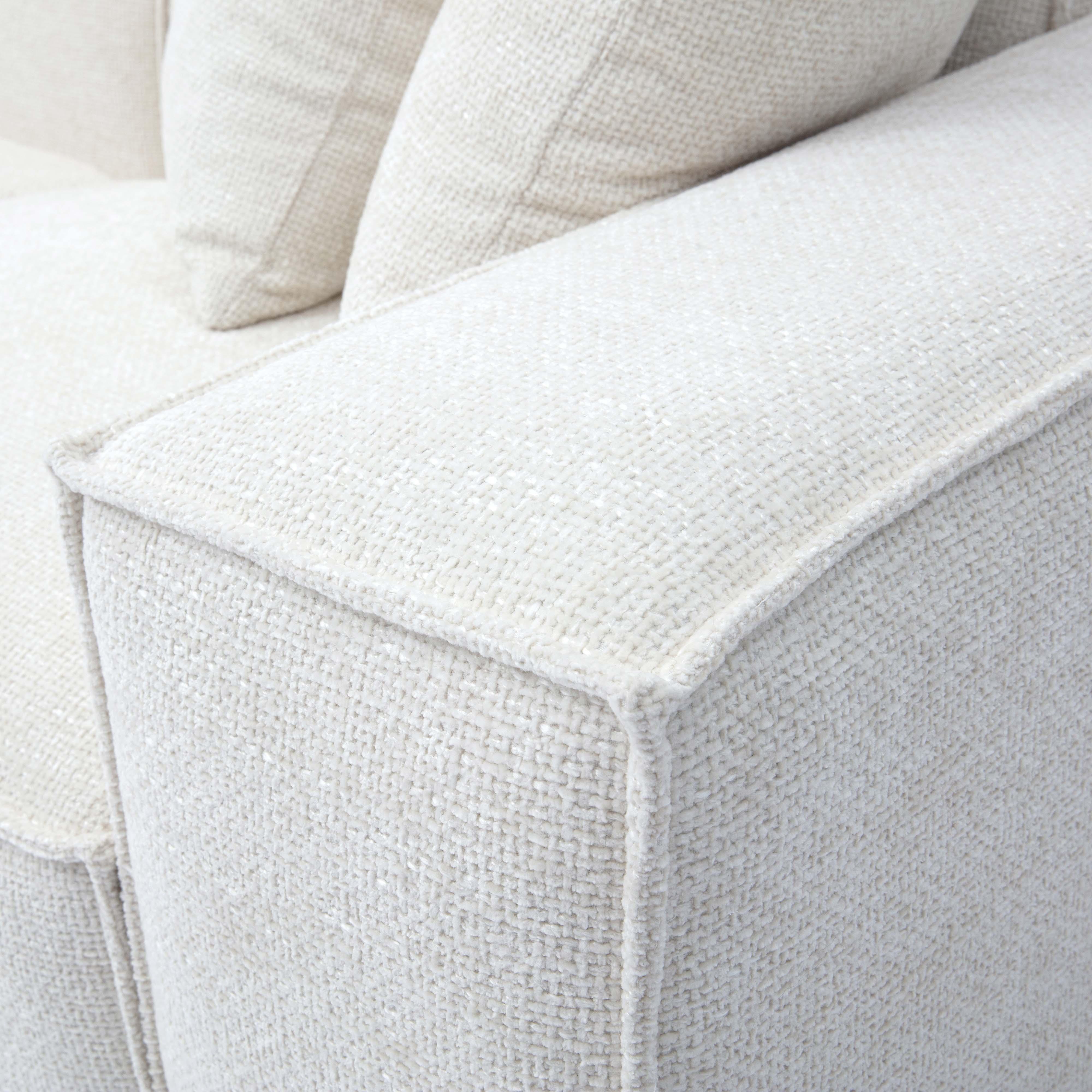 Mindy 4-Piece Performance Chenille Basketweave Modular Sectional - Luxe Home Furnishings (Jersey City, NJ)