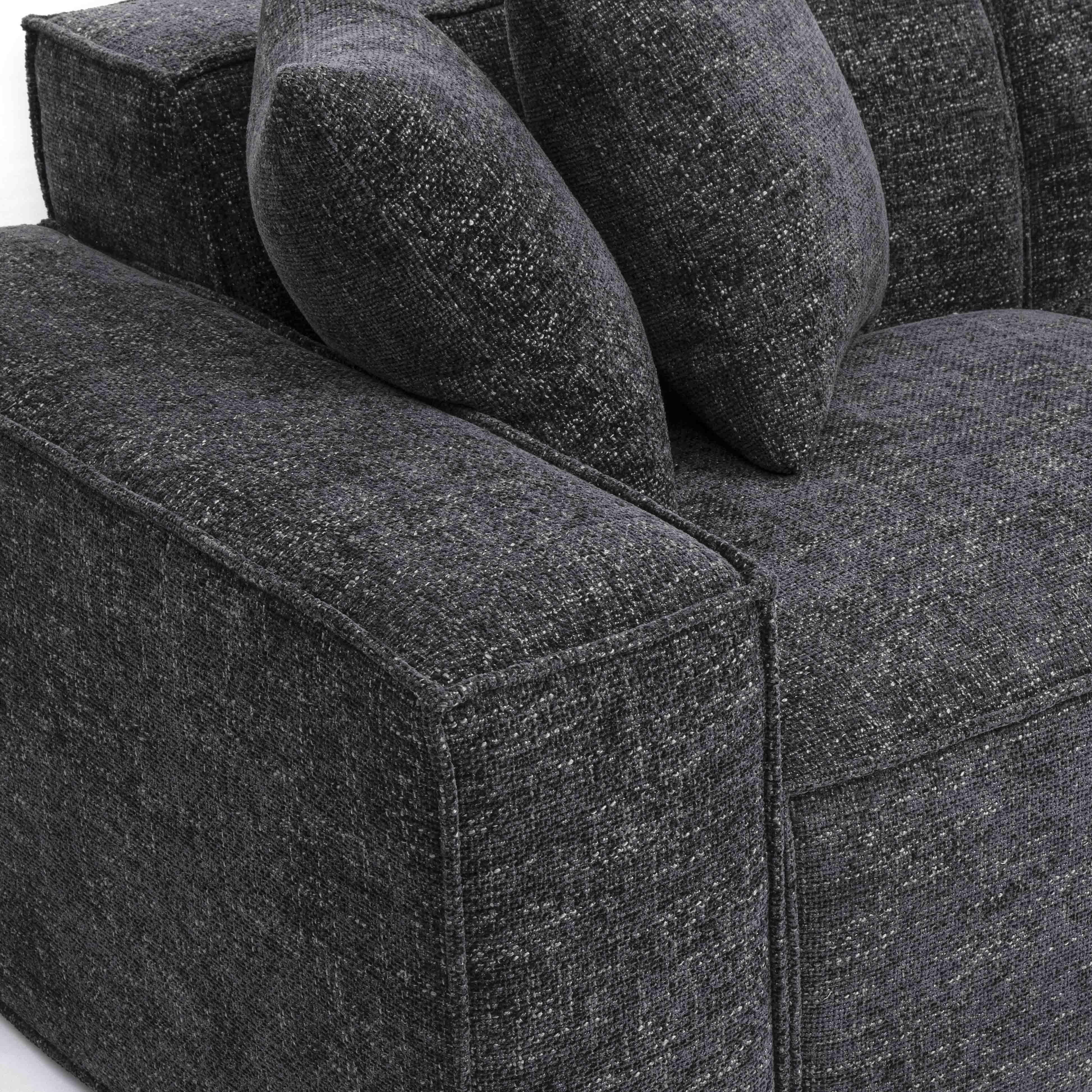 Mindy 4-Piece Performance Chenille Basketweave Modular Sectional - Luxe Home Furnishings (Jersey City, NJ)